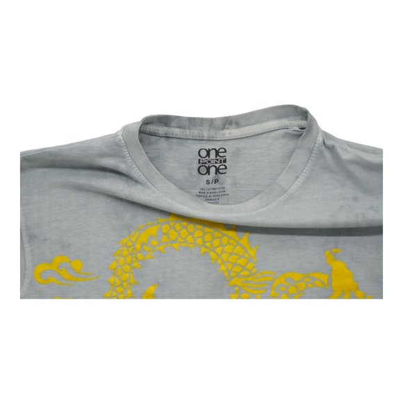 One Point One Paint‎ Splash T-Shirt Size Small Multicolor Zip - Picture 3 of 3